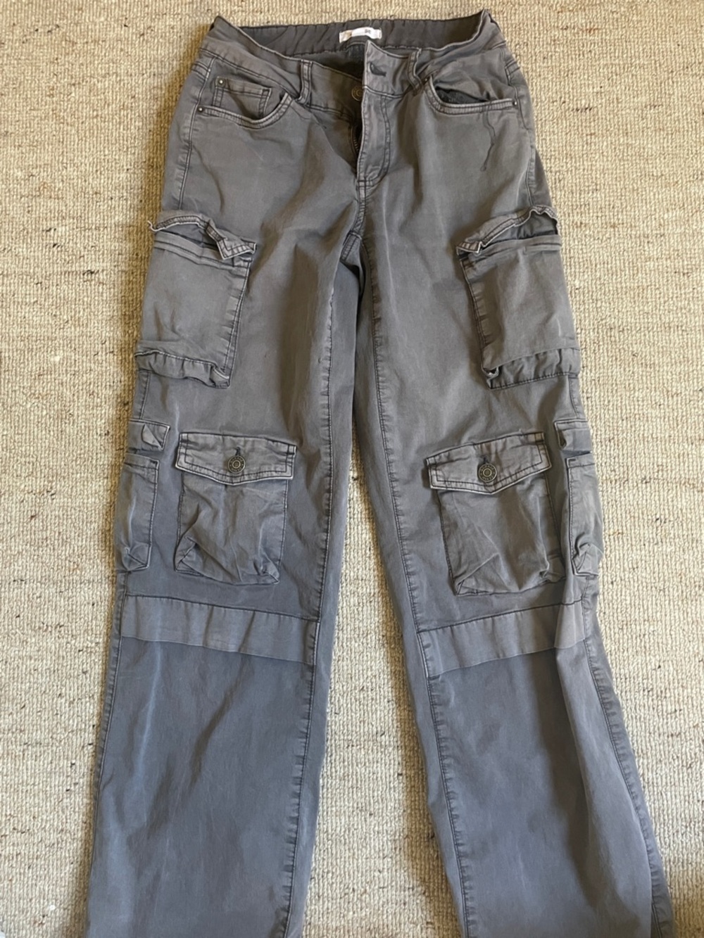 Garage Charcoal Cargo Pants